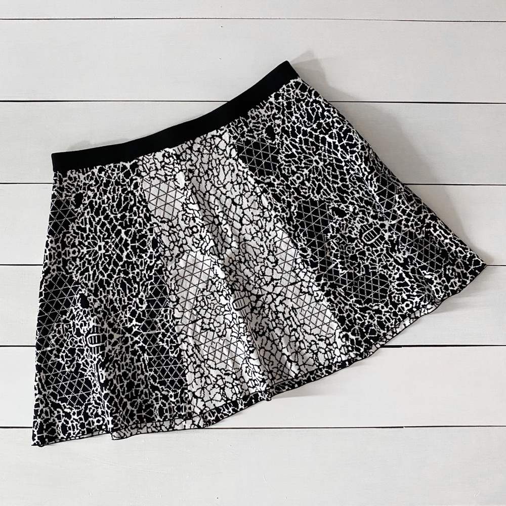 Banana Republic / Stretchy Black and White Skirt